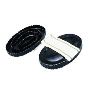 ALMOHAZA DE CHAPA OVALADA CON PASAMANOS DE LONA