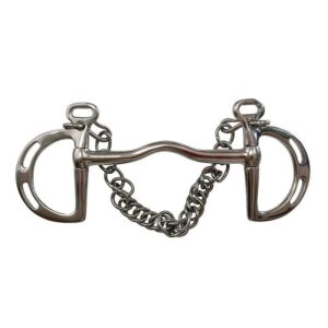 Bocado Goyoaga embocadura rígida con puente y pasadores