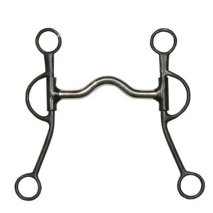 BOCADO NATOWA EN METAL NEGRO CON PUENTE MEDIO