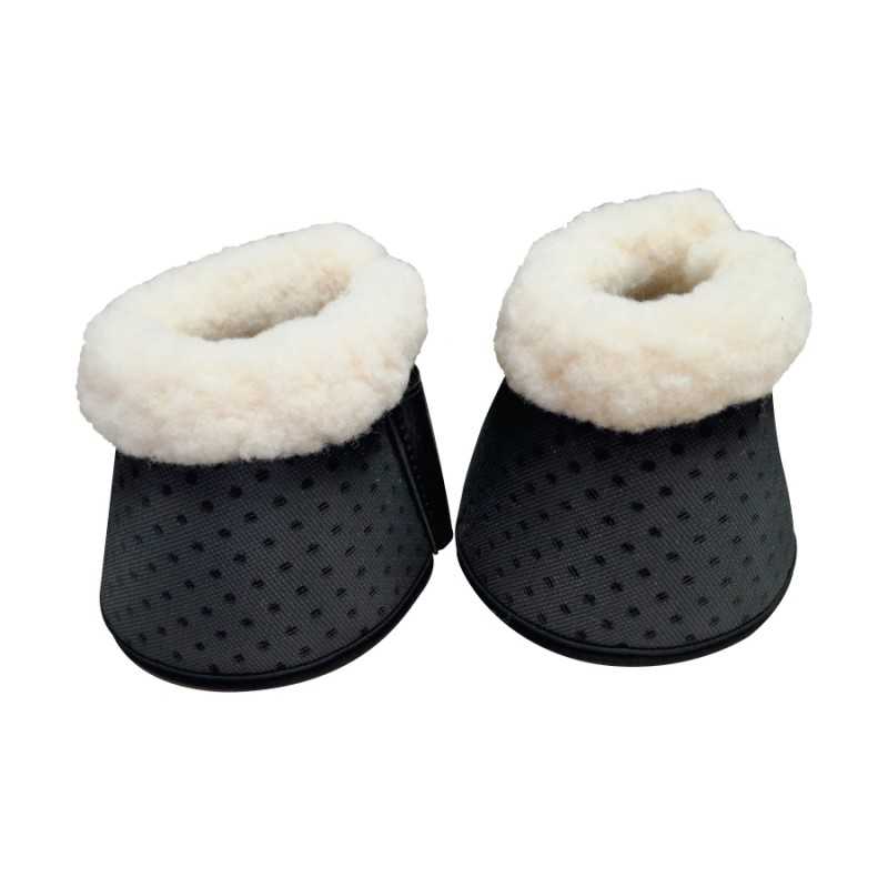 Campana de neopreno perforado y borreguillo (par)