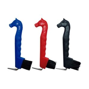 CEPILLO-GANCHO LIMPIACASCOS CON CABEZA DE CABALLO