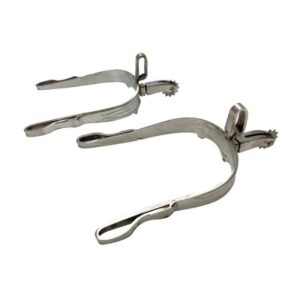 Espuela vaquera inox gallo curvo ruleta inglesa económica