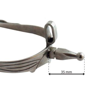 Espuela vaquera inox gallo recto de contacto económica