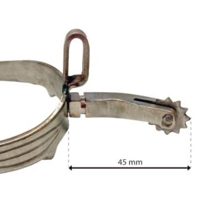 Espuela vaquera inox gallo vuelto ruleta inglesa económica