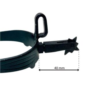 Espuela vaquera pavonada gallo recto económica