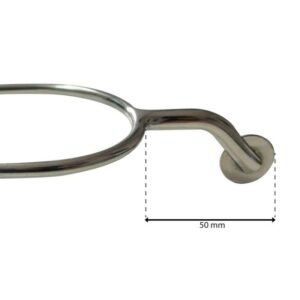 ESPUELÍN DE REJONEO CURVO CON MONEDA INOX