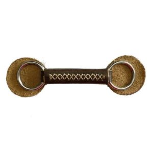 FILETE ANILLAS CROMADO CON EMBOCADURA DE CUERO