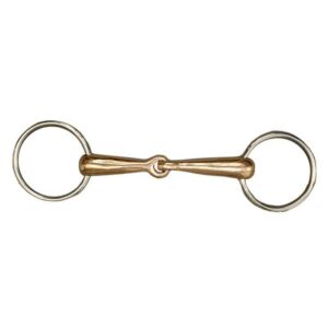 FILETE PARTIDO, EMBOCADURA EN COBRE MACIZO, ANILLAS INOX