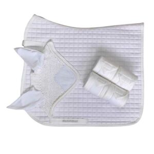 Juego de mantilla de doma + orejeras + vendas