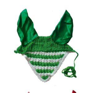 MOSQUERO DE GANCHILLO CON CUBREOREJAS EN RASO