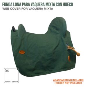FUNDA LONA PARA VAQUERA MIXTA CON HUECO VERDE