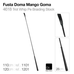 FUSTA DOMA MANGO GOMA 4618 NEGRO 120cm
