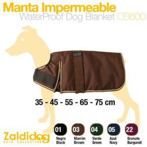 PERRO MANTA IMPERMEABLE CB600 VERDE 45cm