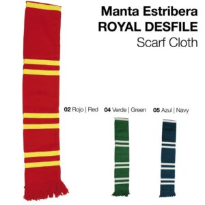 MANTA ESTRIBERA ROYAL DESFILE ROJO