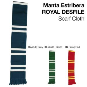 MANTA ESTRIBERA ROYAL DESFILE AZUL