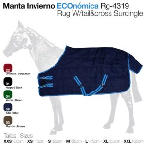 MANTA INVIERNO ECO. RG-4319 GRANATE XXL 1.65m