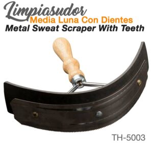 LIMPIASUDOR MEDIA LUNA METAL CON DIENTES TH-5003