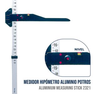 MEDIDOR HIPÓMETRO ALUMINIO POTROS