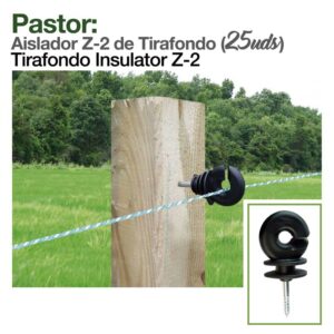 PASTOR- AISLADOR Z-2 DE TIRAFONDO 25uds
