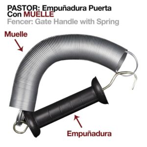 PASTOR- EMPUÑADURA PUERTA CON MUELLE