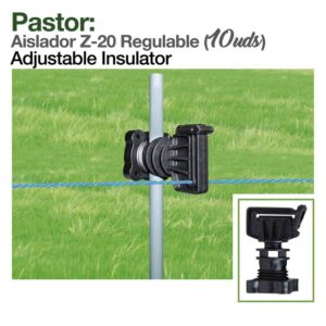 PASTOR- AISLADOR Z-20 REGULABLE 10uds